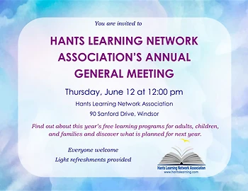 Poster for HLNA Annual General Meeting