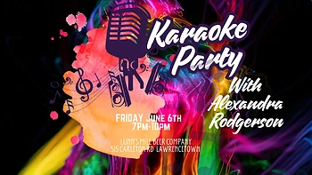 Poster for Karaoke with Alexandra Dawn Rodgerson