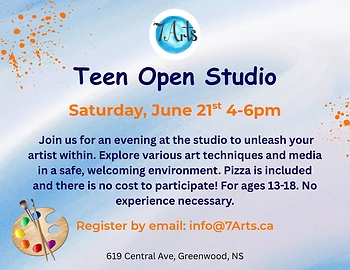 Poster for Teen Open Studio
