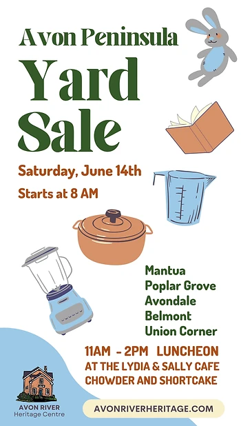Poster for Avon Peninsula Yard Sale