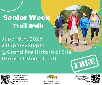 Poster for Senior's Walk and Talk