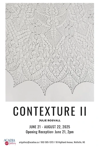 Poster for Contexture II, Exhibition Opening