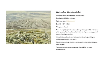 Poster for Watercolour Workshop