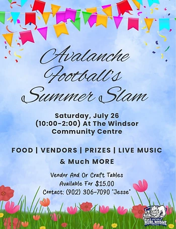 Poster for Avalanche Football Summer Slam