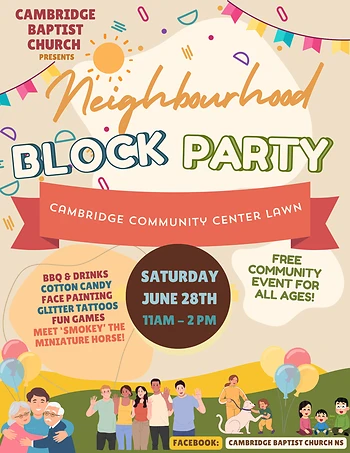 Poster for Neighbourhood Block Party