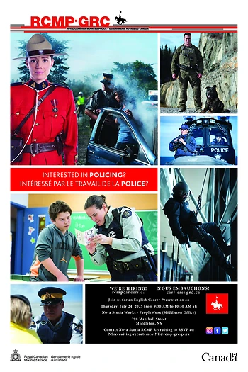 Poster for RCMP Recruitment Session