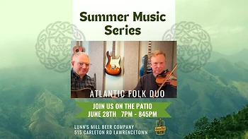 Poster for Patio Concert with Atlantic Folk Duo