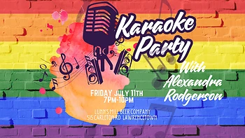 Poster for PRIDE Karaoke with Alexandra Dawn Rodgerson