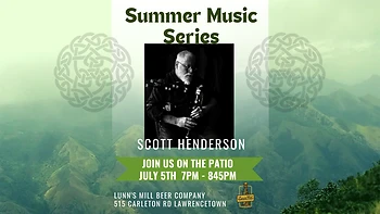 Poster for Patio Concert with Scott Henderson