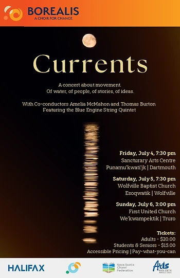 Poster for Choirs for Change presents: Currents