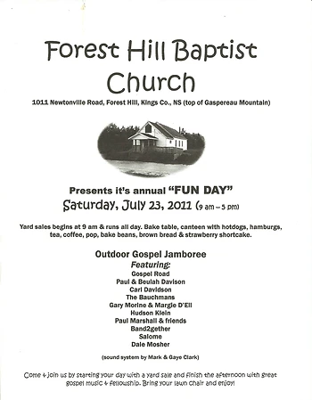 Poster for Church Fun Day