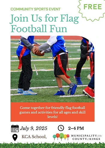 Poster for Pop up Flag Football