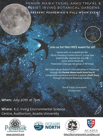 Poster for Peskewiku's Full Moon Event