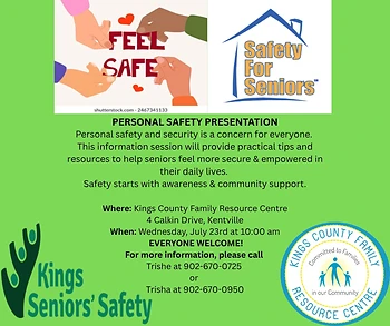 Poster for Personal Safety Workshop