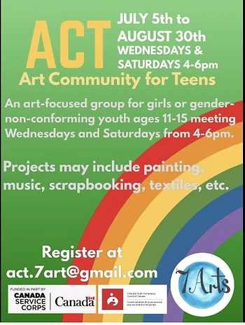 Poster for Art Community for Teens (ACT)