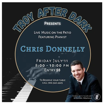Poster for Chris Donnelly Trio Jazz