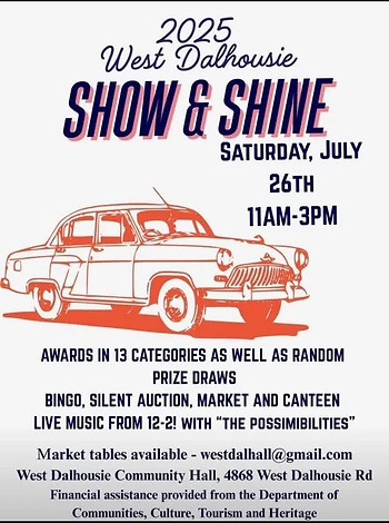 Poster for West Dalhousie Show and Shine