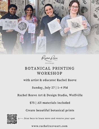 Poster for Botanical Printing Workshop
