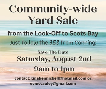 Poster for Community Wide Yard Sale