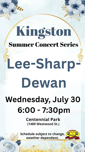 Poster for Lee-Sharp-Dewan Band