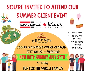 Poster for Royal LePage Atlantic Client Event