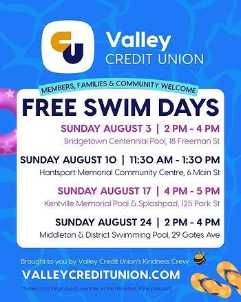 Poster for Free Swim Days