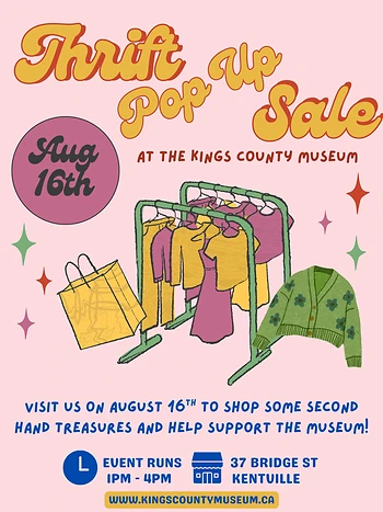 Poster for Thrift Pop Up Sale