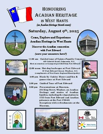 Poster for Honouring Acadian Heritage