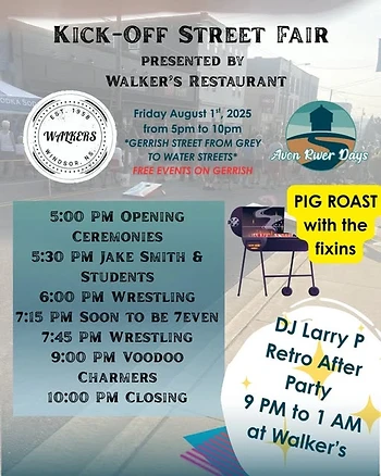 Poster for Avon River Days Retro After Party