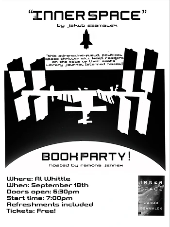 Poster for "Inner Space" Book Party