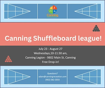 Poster for Canning Shuffleboard League