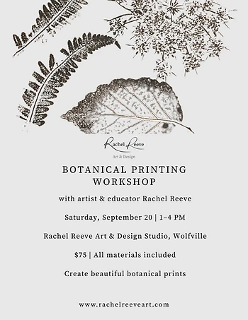 Poster for Botanical Printing Workshop
