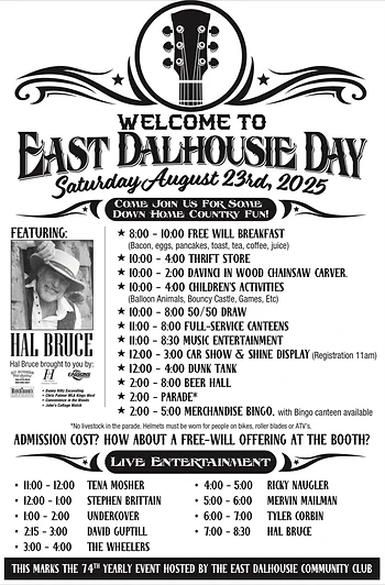 Poster for East Dalhousie Day