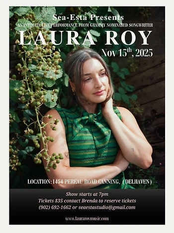 Poster for Laura Roy - Songs by the Shoreline