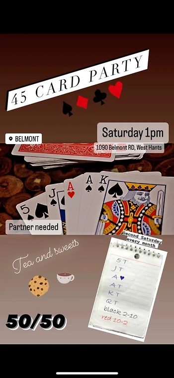 Poster for 45s Card Tournament