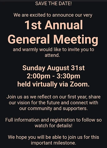 Poster for Hospice Society of West Hants - AGM
