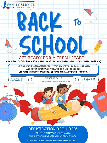 Poster for Fatherhood Matters Back to School