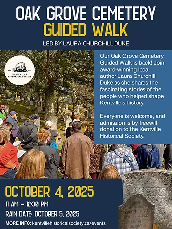 Poster for Guided Cemetery Walk