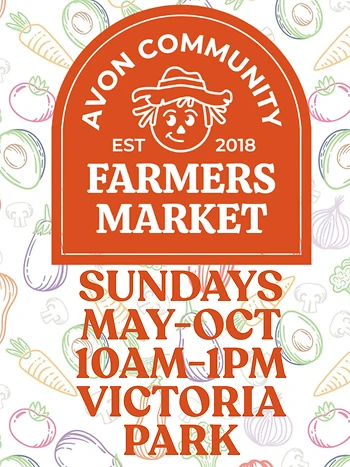 Poster for Avon Community Farmers Market