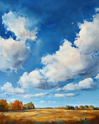 Poster for Autumn Clouds Paint Night
