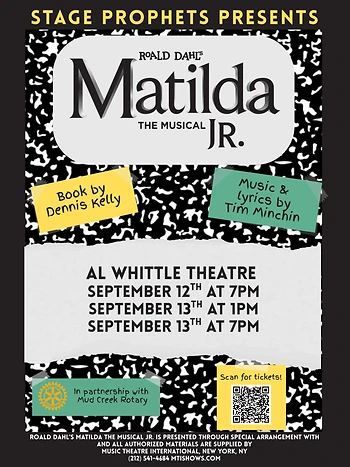 Poster for Matilda The Musical Jr