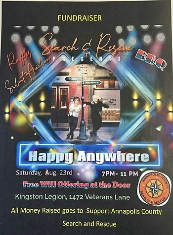 Poster for Fundraiser for Ann. County Search & Rescue