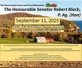 Poster for Senator Black on Soils & Agriculture
