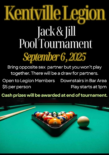 Poster for Jack & Jill Pool Tournament