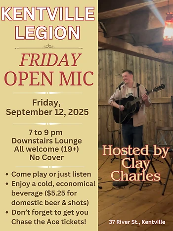 Poster for Open Mic Hosted by Clay Charles