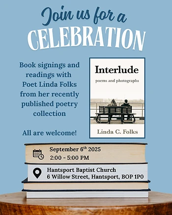 Poster for Interludes Poetry Book Launch