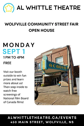 Poster for Wolfville Street Fair and Open House
