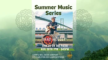 Poster for Summer Music Series with Brad McGoey