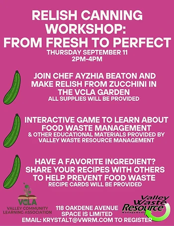 Poster for Relish Canning: From Fresh to Perfect