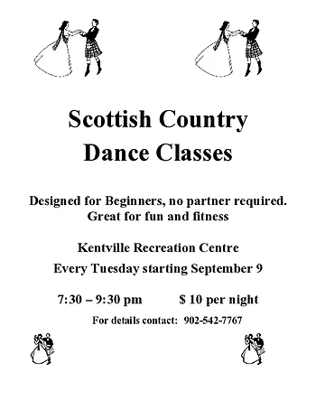 Poster for Valley Scottish Country Dancing